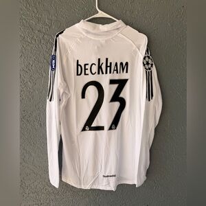 Real Madrid Jersey Beckham white